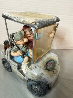 Golf Cart Guillermo Forchino Style Vintage Coin Bank Figure and  Whimsy Golfers
